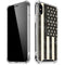 Black & White USA Flag iPhone X/XS Clear Case